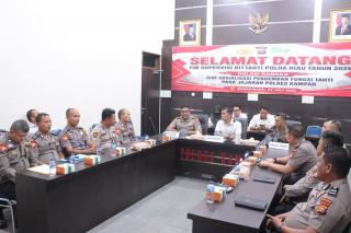 Polres Kampar Sambut Tim Supervisi Dittahti Polda Riau, Perkuat Profesionalisme Pengemban Fungsi Tah
