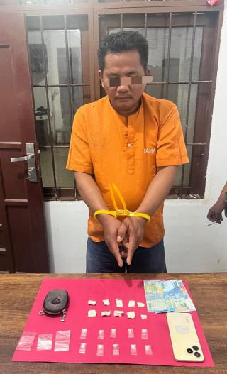 Polsek Tambang Tangkap Pengedar Narkoba, Sita 10 Paket sabu sabu
