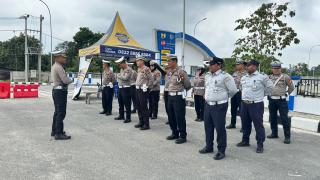 Tekan Laka lantas di Jl. TOL Permai Tim Gabungan Lakukan Penertiban Odol