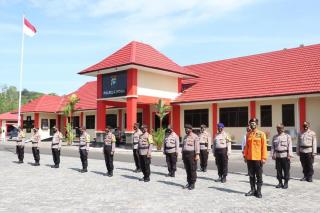 Polres Lingga bersama Instansi Terkait Gelar Apel Kesiapsiagaan Penangulangan Karhutla