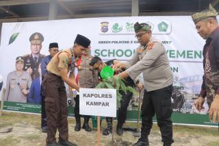 Polres Kampar, PHR, dan Sekolah Bersatu Gelorakan Green Policing!