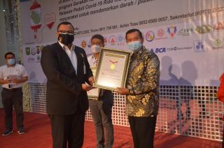 Pemko Pekanbaru Pecahkan Rekor MURI Donor Darah