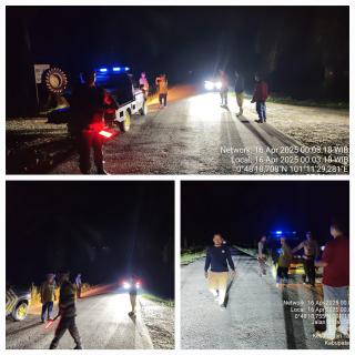 Antisipasi Balap Liar, Personil Polsek Tapung Hilir Lakukan Patroli di Jalan Poros Kota Bangun